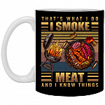 That's What I Do I Smoke, Black, 11 oz. White Mug