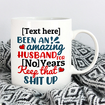 Alternative view of Personalized You Have Been an Amazing Husband Anniversary Gift for Him Ceramic Coffee Mug