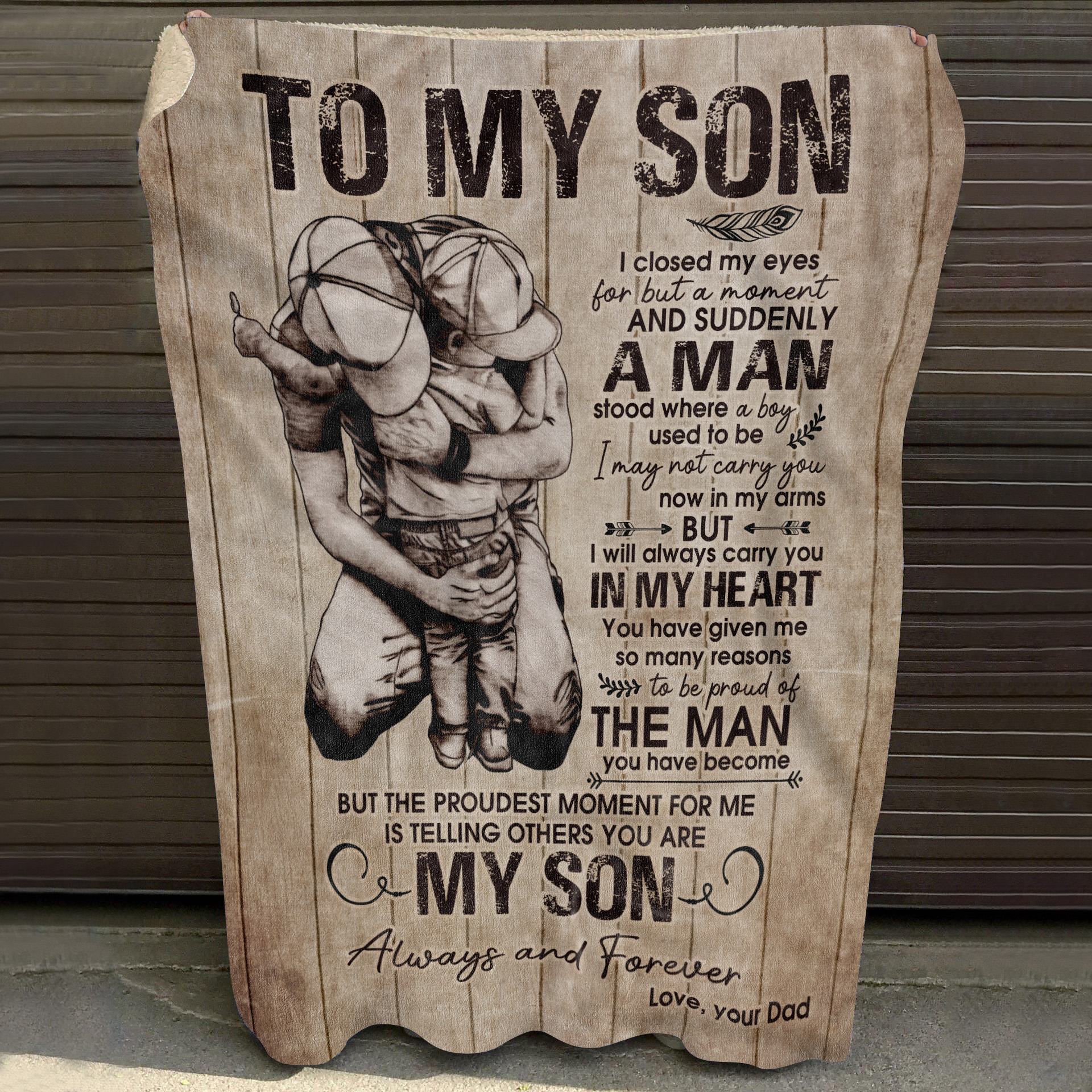9O_ To My Son (8) Blanket Mockup 10