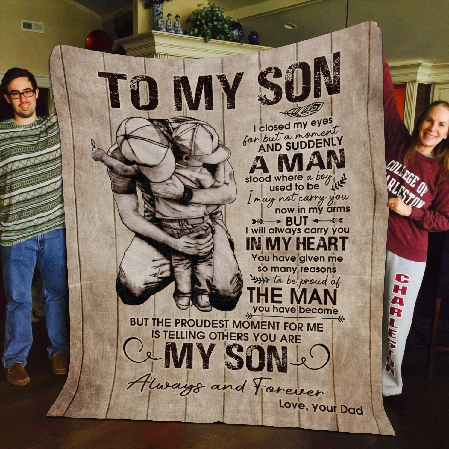9O_ To My Son (8) Blanket Mockup 11