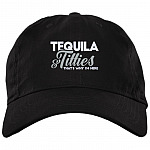 Tequila And Titties That's Why Cap, Black, Brushed Twill Dad Cap