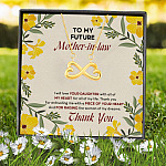 10VT. To My Future Mother In Law Infinity Heart Necklace (Gold) 7