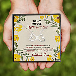 10VT. To My Future Mother In Law Infinity Heart Necklace (Silver)