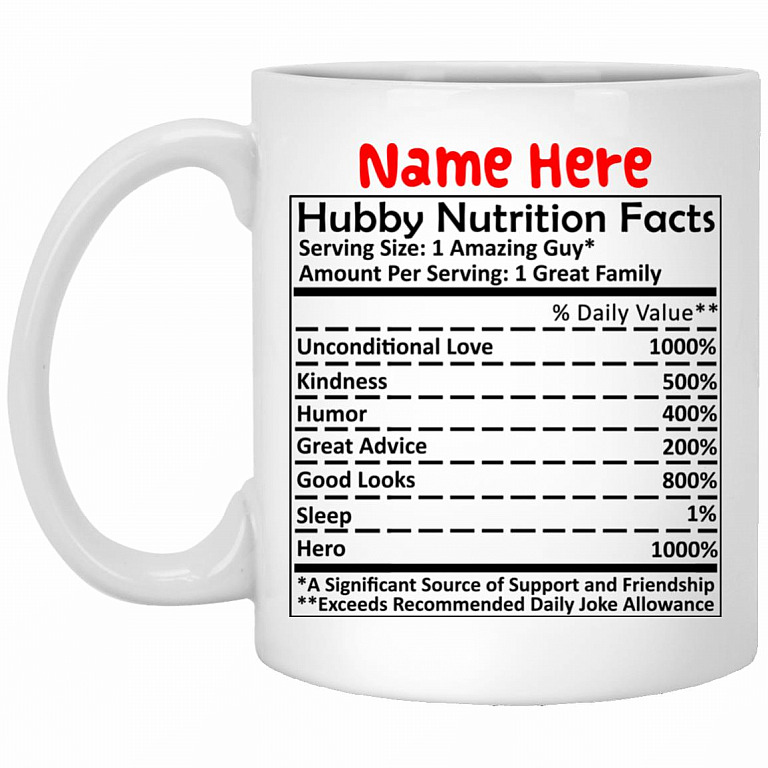 Personalized Gift for Husband Mug, White, 11 oz. White Mug