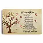 I Never Left You Framed Canvas - Unframed Poster - Cardinal Wall Art, White, 0.75'' Framed Canvas
