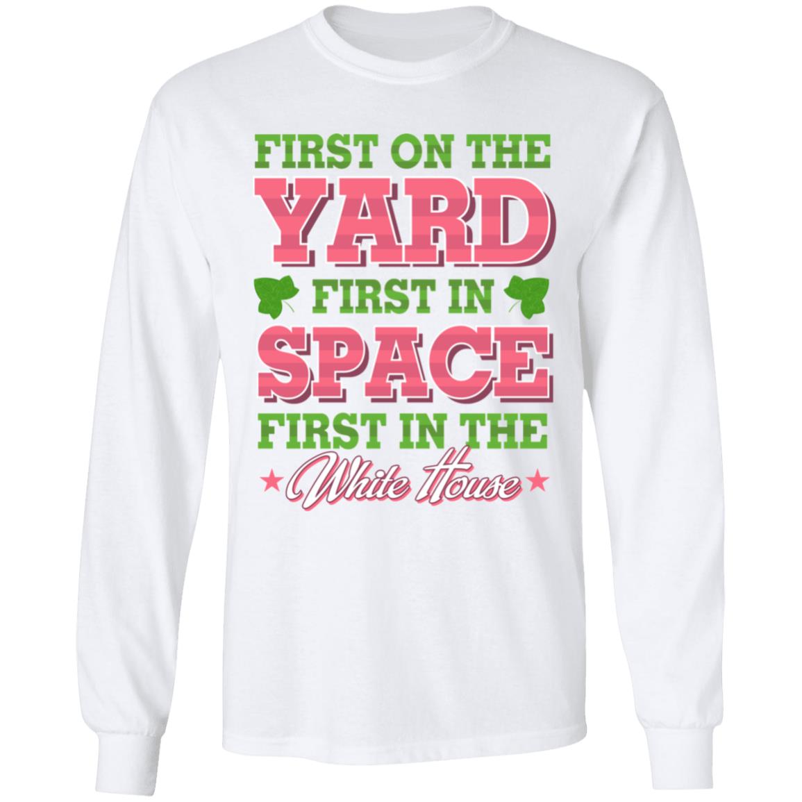 Kamala Harris 2020 First Hoodie, White, Long Sleeve