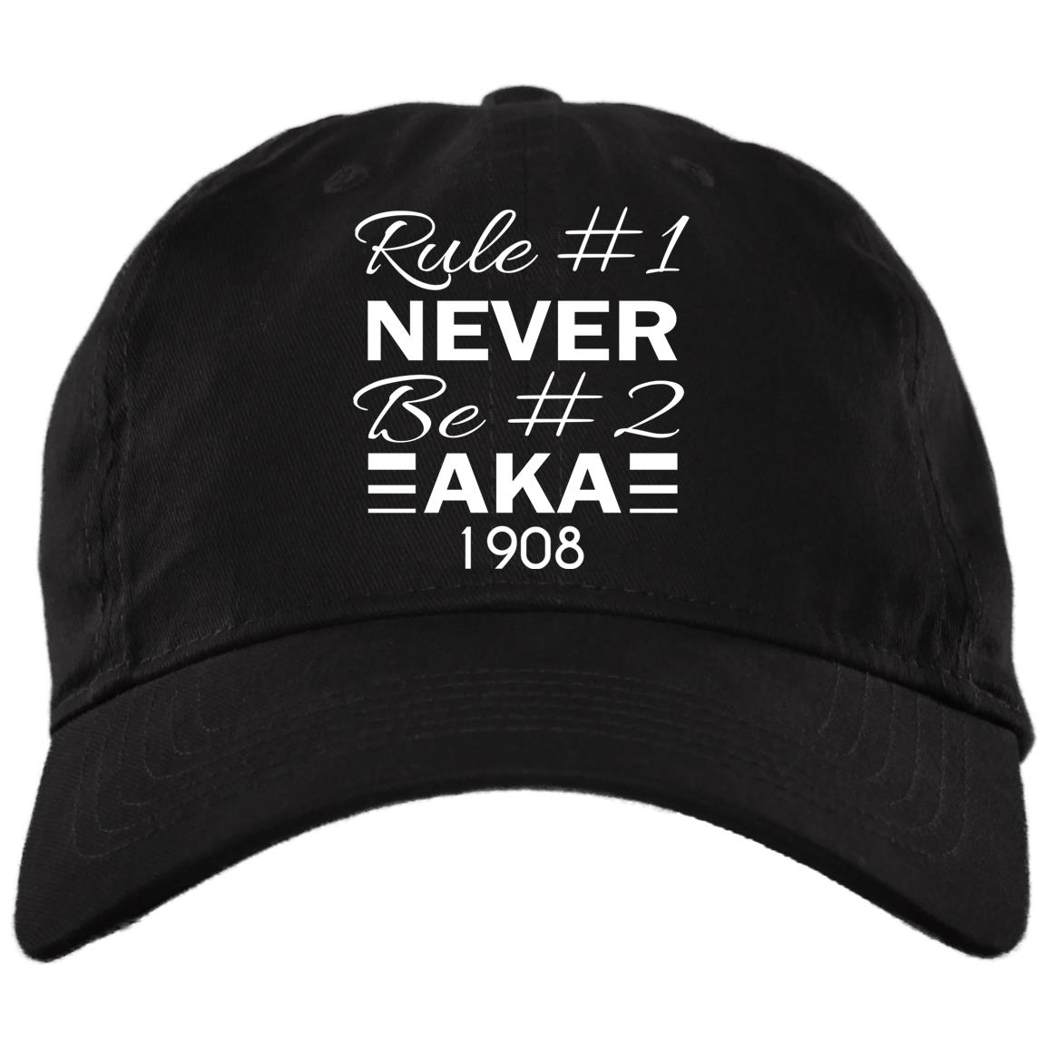 First Rule Never, Black, Brushed Twill Dad Cap