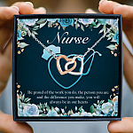 53 HG_ Nurse Gift Necklace (5) Interlocking Hearts Necklace 3