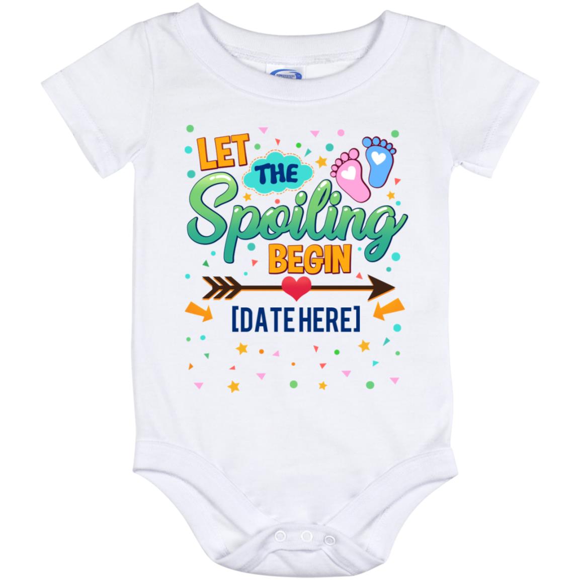 Personalized Spoiling, White, Baby Onesie - 12 Month Personalized Spoiling, White, Baby Onesie - 12 Month