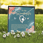 6O. To My Granddaughter Necklace grandma Forever Love Necklace (Silver) 2