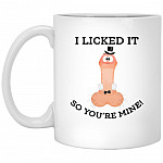 Mine Dick Ceramic, White, 11 oz. White Mug