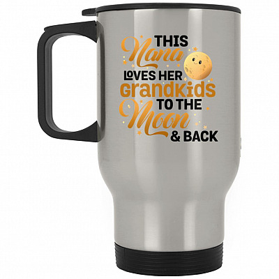 14 oz. Silver Travel Mug