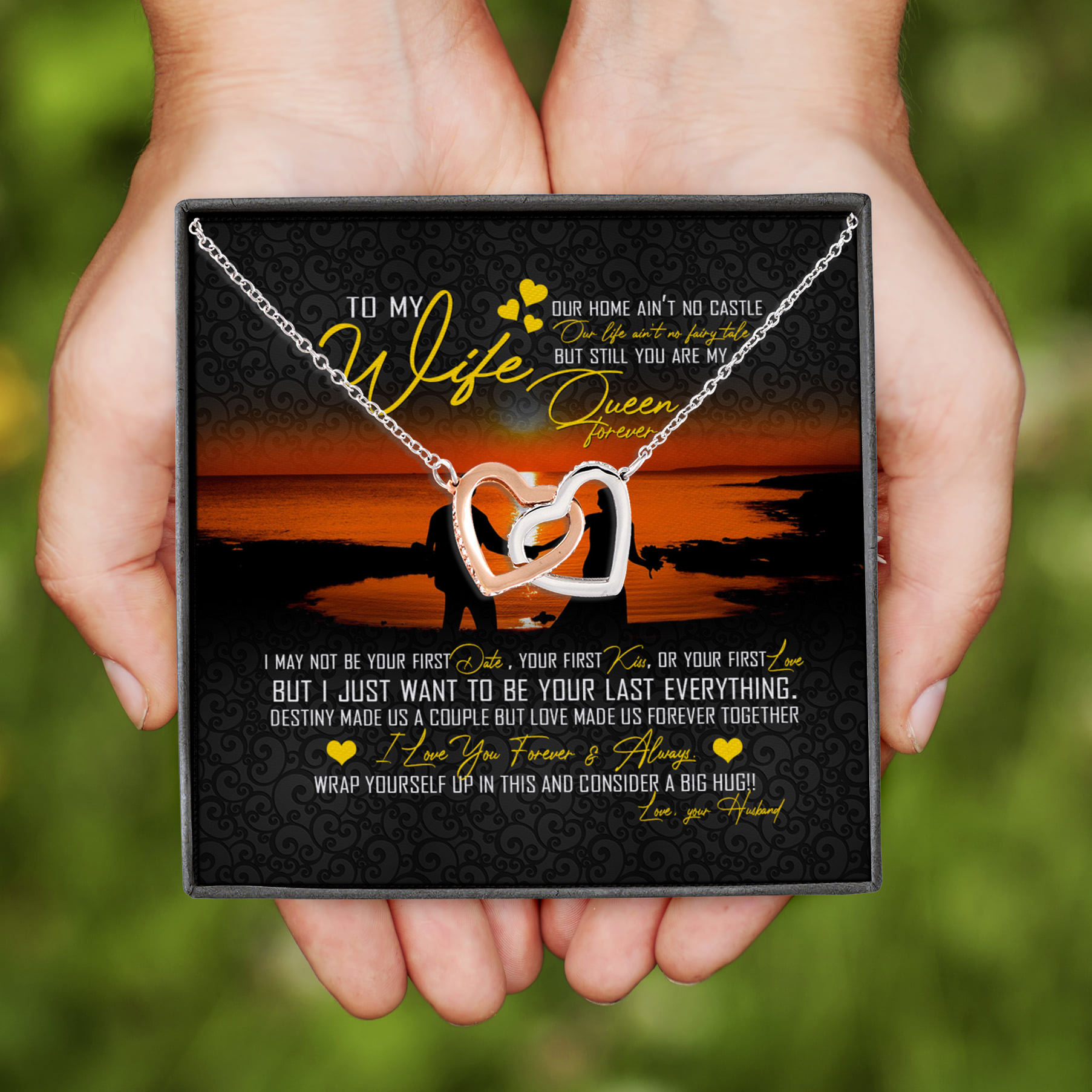 12Th. Ain't No Castle Interlocking Hearts Necklace