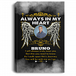 Personalized Custom Photo You're Always In My Heart Gallery Wrapped Framed Canvas Prints - Unframed Poster, White, 0.75'' Framed Canvas Personalized Custom Photo You're Always In My Heart Gallery Wrapped Framed Canvas Prints - Unframed Poster, White, 0.75'' Framed Canvas