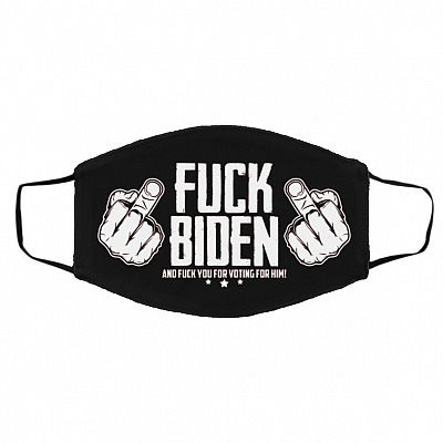 Fuck Mask, Black, Cloth Face Cover – Medium/Large