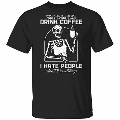 Coffee Shirt, Black, Unisex T-Shirt
