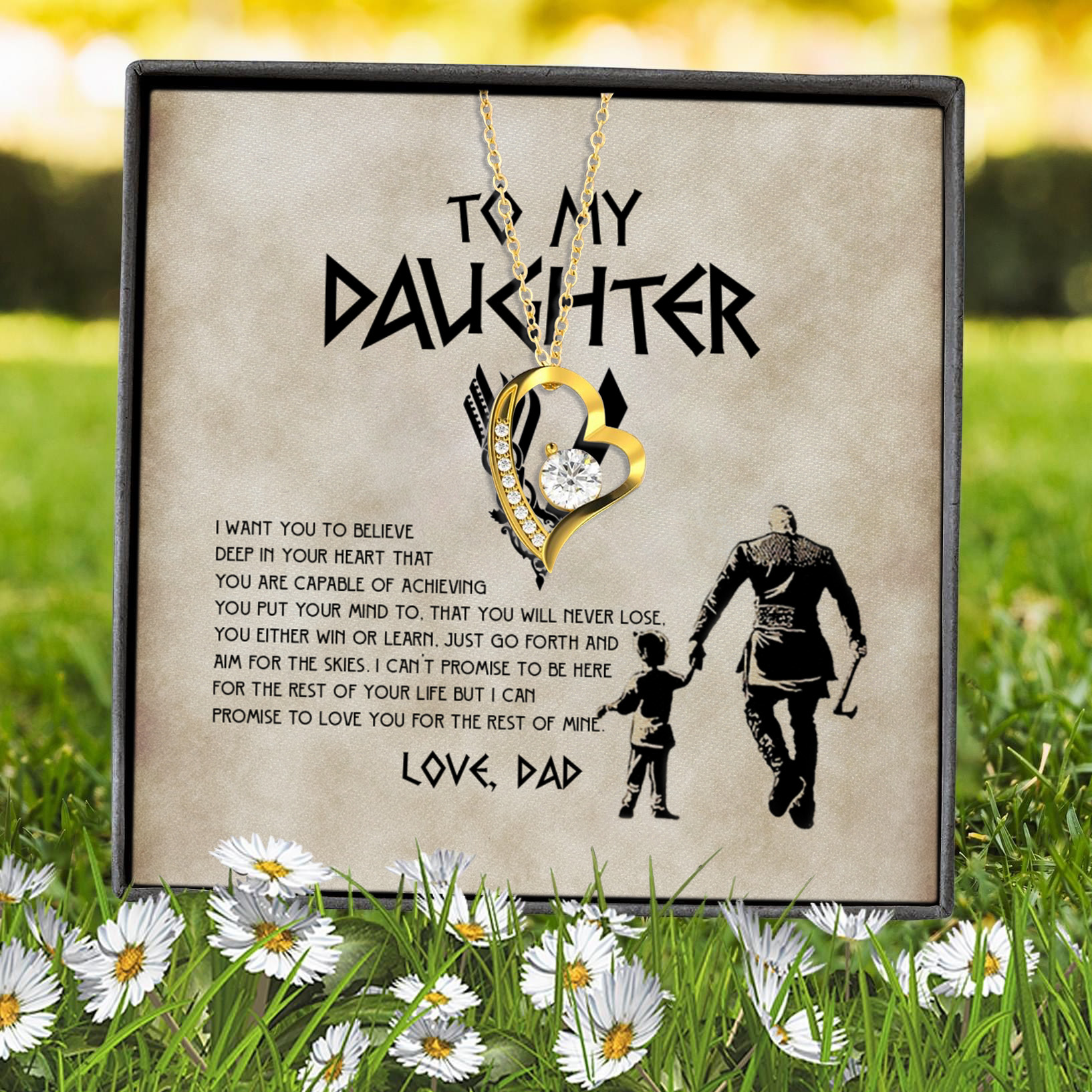 5P. Viking daughter - (4) Forever Love Necklace (Gold) 7