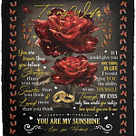 To My Wife You Are Braver Blanket, White, Cozy Plush Fleece Blanket - 50x60