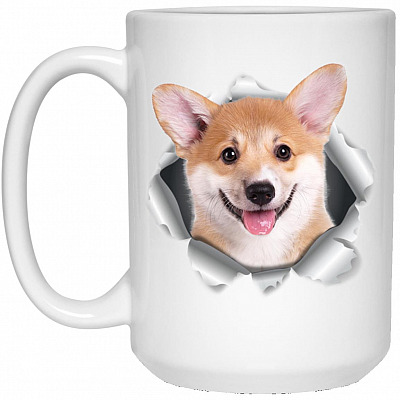15 oz. White Mug
