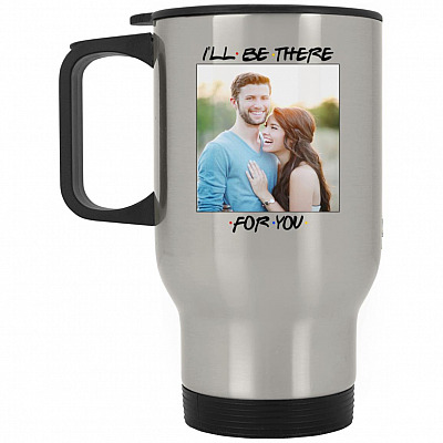 14 oz. Silver Travel Mug