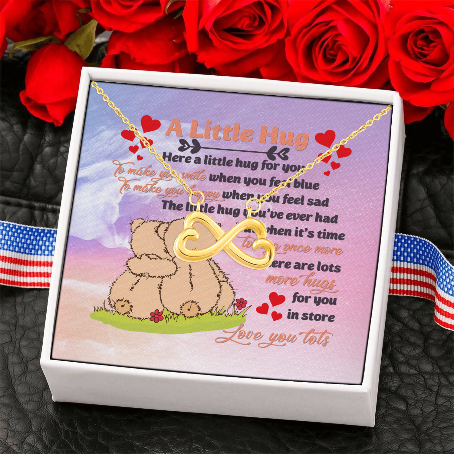 2KNG. little hug Infinity Heart Necklace (Gold) 6