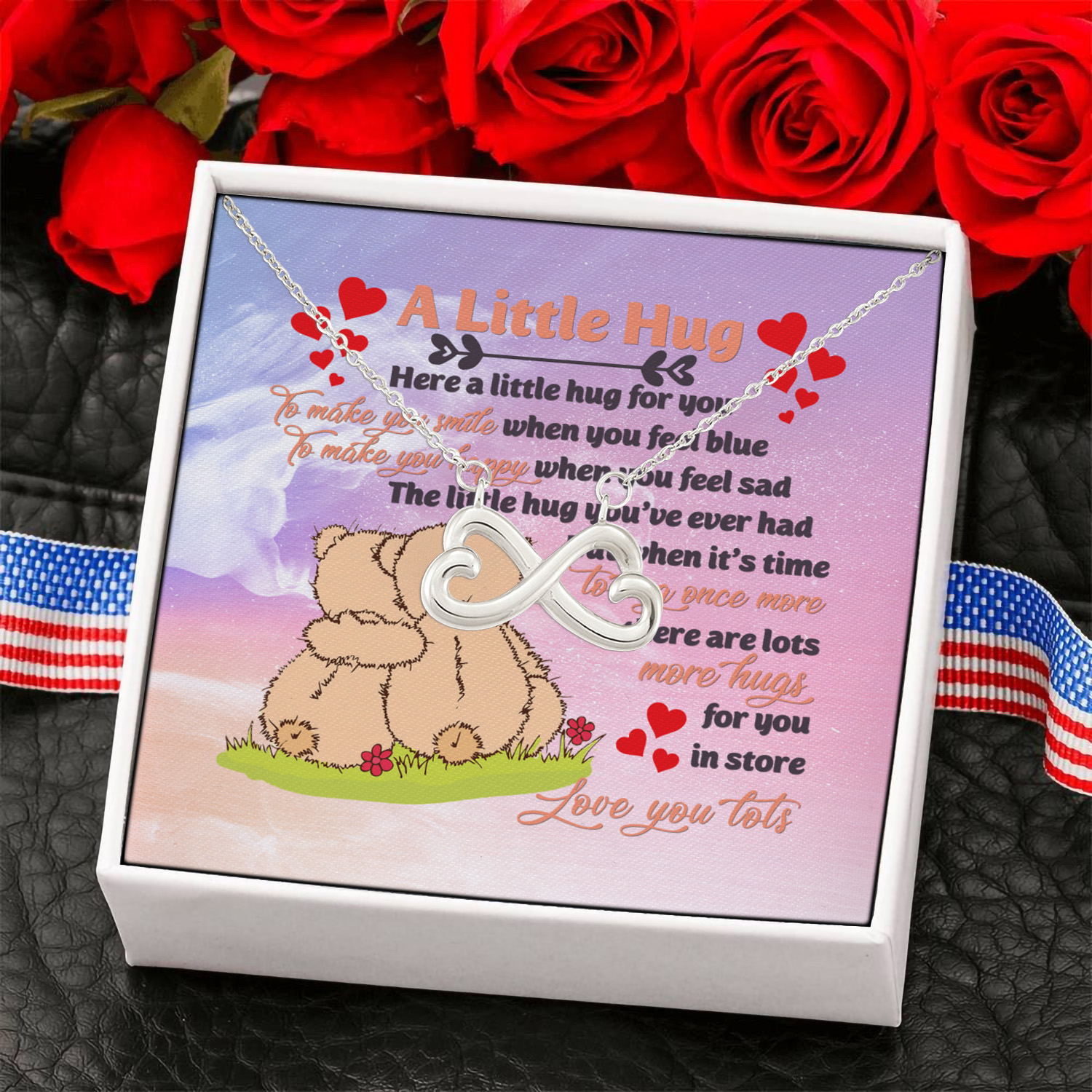 2KNG. little hug Infinity Heart Necklace (Silver) 6