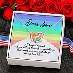 4NH. Tough Times () Interlocking Hearts Necklace 6