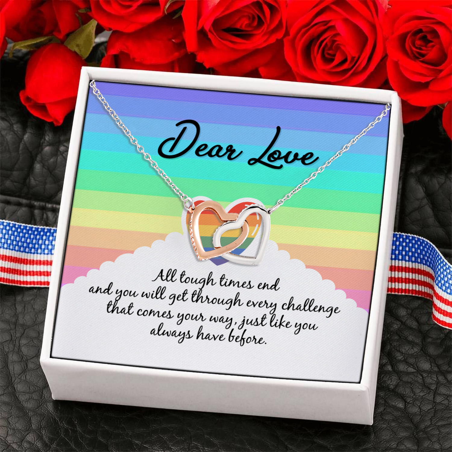 4NH. Tough Times () Interlocking Hearts Necklace 6
