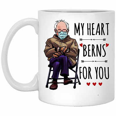 Bernie Mug, White, 11 oz. White Mug