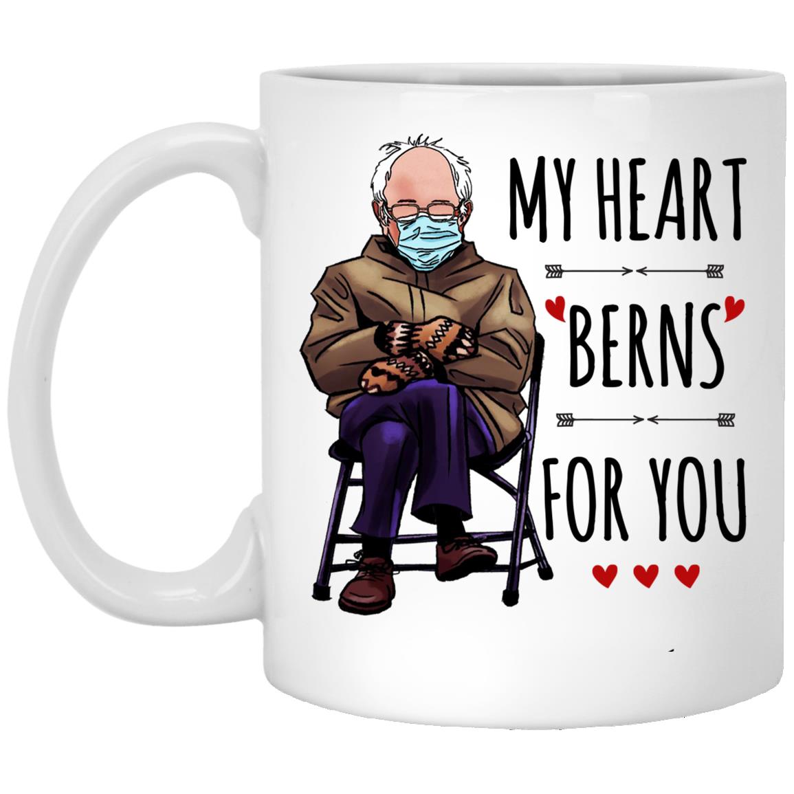 Bernie Mug, White, 11 oz. White Mug Bernie Mug, White, 11 oz. White Mug