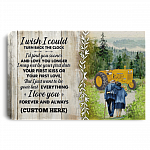 Personalized Tractor I Wish I Could Turn Back The Clock Custom Name Framed Canvas Prints - Unframed Poster, White, 0.75'' Framed Canvas
