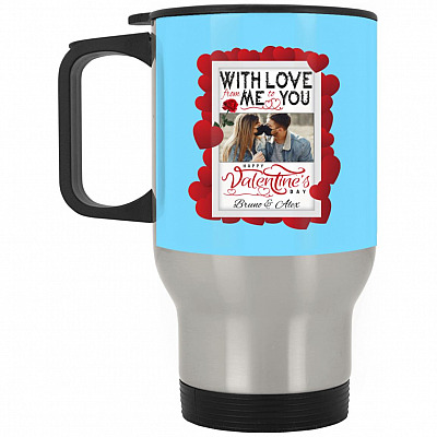 14 oz. Silver Travel Mug