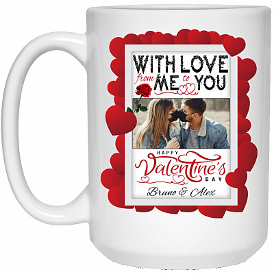 15 oz. White Mug