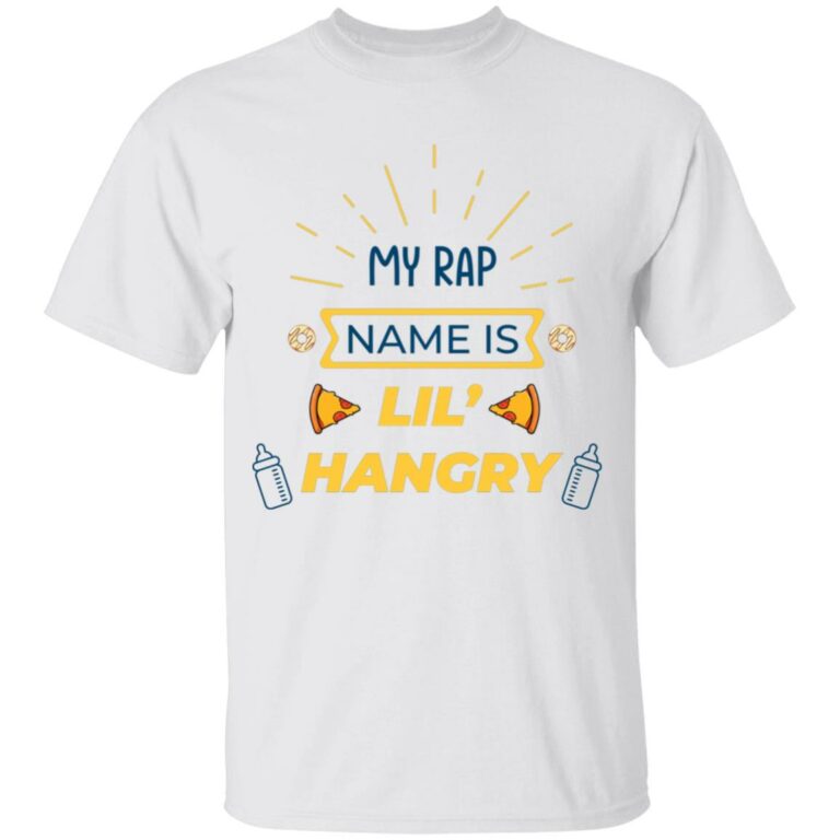 My Rap Name Is Lil Hangry Youth Tee, White, Youth T-Shirt