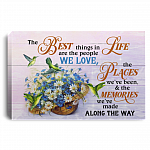 The Best Things in Life Are the People We Love the Places We've Been Framed Canvas Prints - Unframed Poster, White, 0.75'' Framed Canvas The Best Things in Life Are the People We Love the Places We've Been Framed Canvas Prints - Unframed Poster, White, 0.75'' Framed Canvas