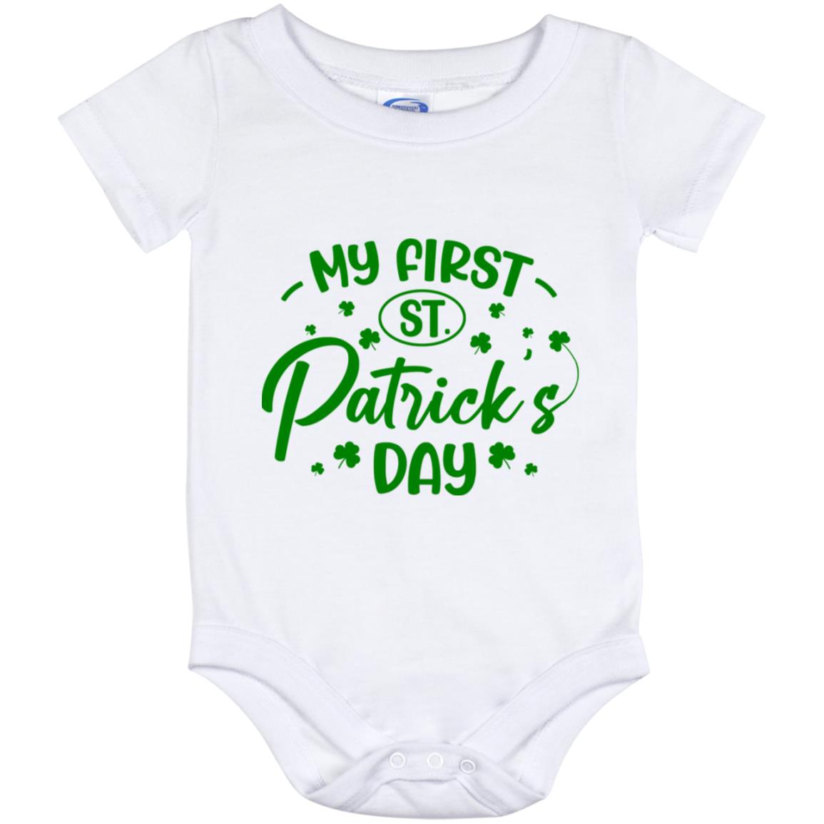 My First Saint Patrick's, White, Baby Onesie - 12 Month My First Saint Patrick's, White, Baby Onesie - 12 Month