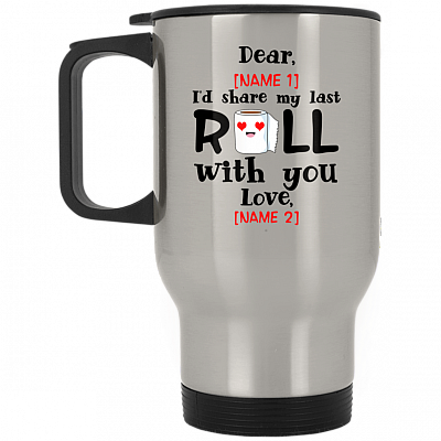 14 oz. Silver Travel Mug