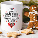 Personalized Your Smile Your Eyes Voice Lips You Custom Name Valentine Couple Coffee Mug - Beer Stein