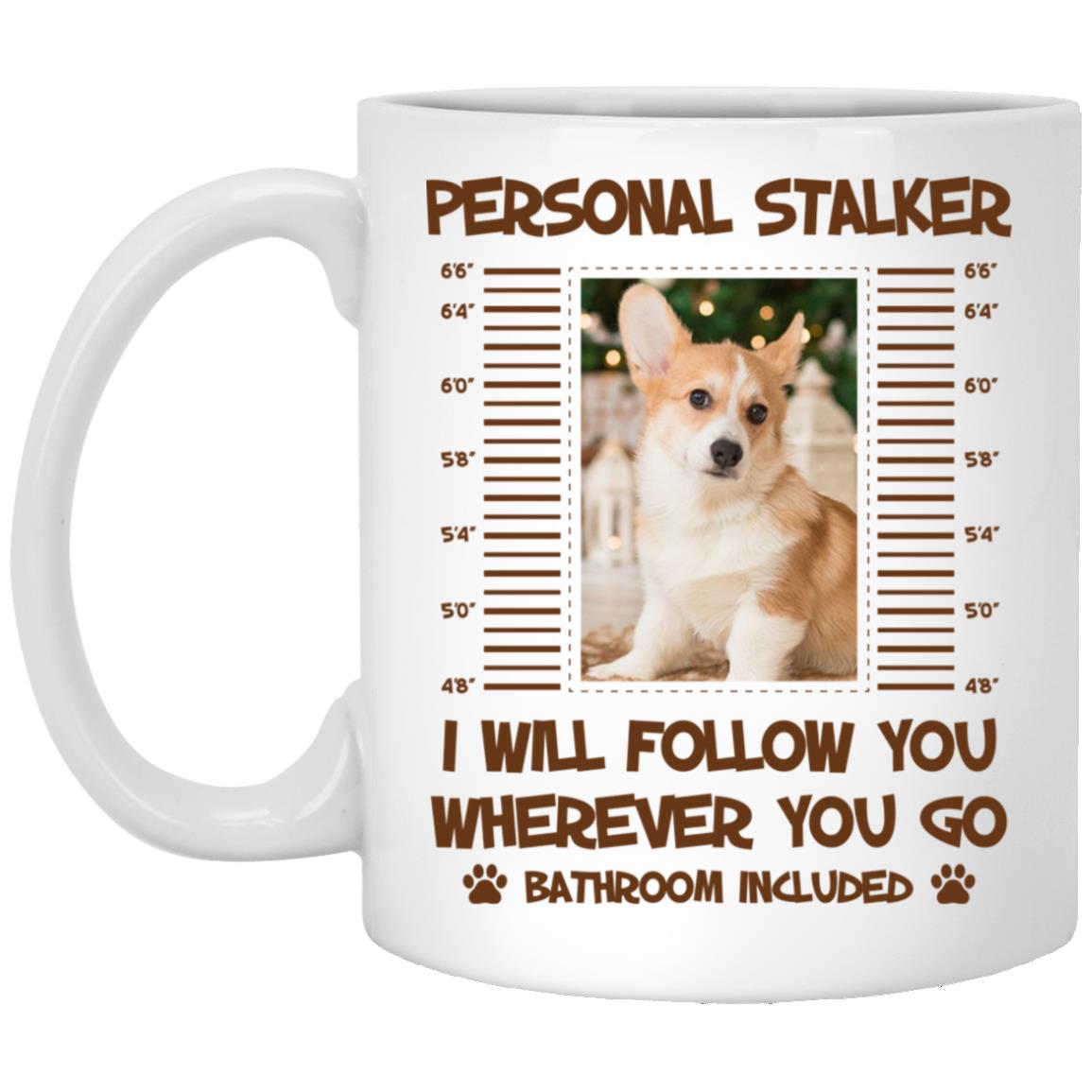 Personalized Custom Photo Dog Mug, White, 11 oz. White Mug Personalized Custom Photo Dog Mug, White, 11 oz. White Mug