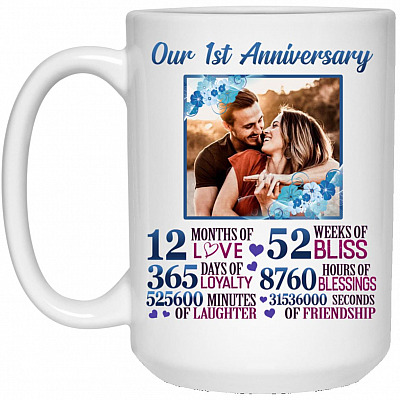 15 oz. White Mug