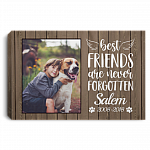 Custom Photo Pet Memorial Framed Canvas - Best Friends Are Never Forgotten Unframed Poster, White, 0.75'' Framed Canvas Custom Photo Pet Memorial Framed Canvas - Best Friends Are Never Forgotten Unframed Poster, White, 0.75'' Framed Canvas