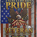 Personalized Veteran Blanket, White, Cozy Plush Fleece Blanket - 50x60