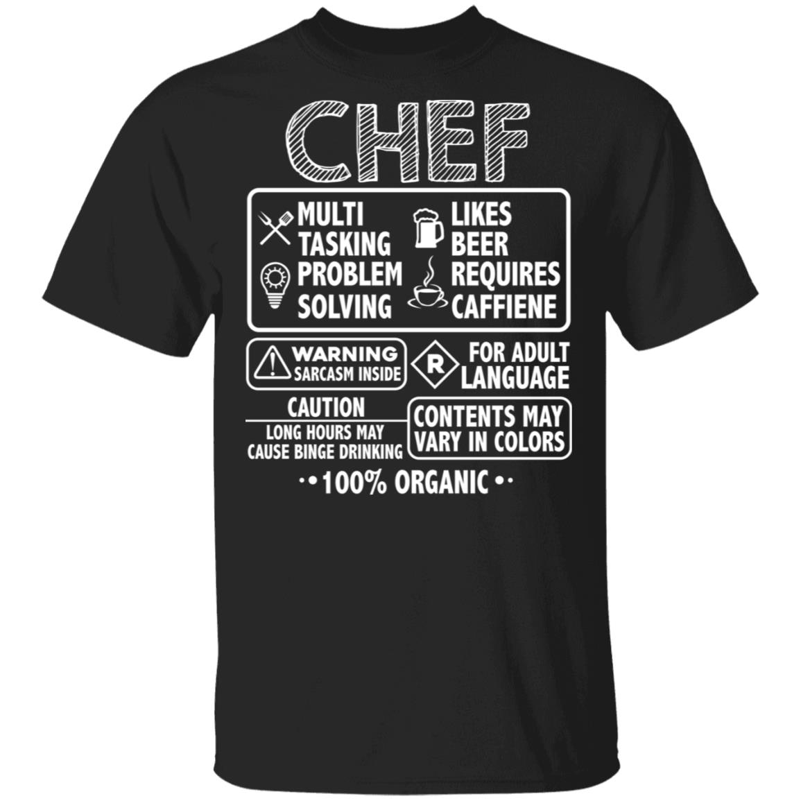 Chef Definition T-Shirt, Black, Unisex T-Shirt