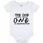 The One Where I Turned One In Quarantine Baby Onesie - Toddler Infant Bodysuit, White, Baby Onesie - 12 Month