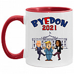 Byedon Accent Mug, White/Red, 11 oz. Accent Mug