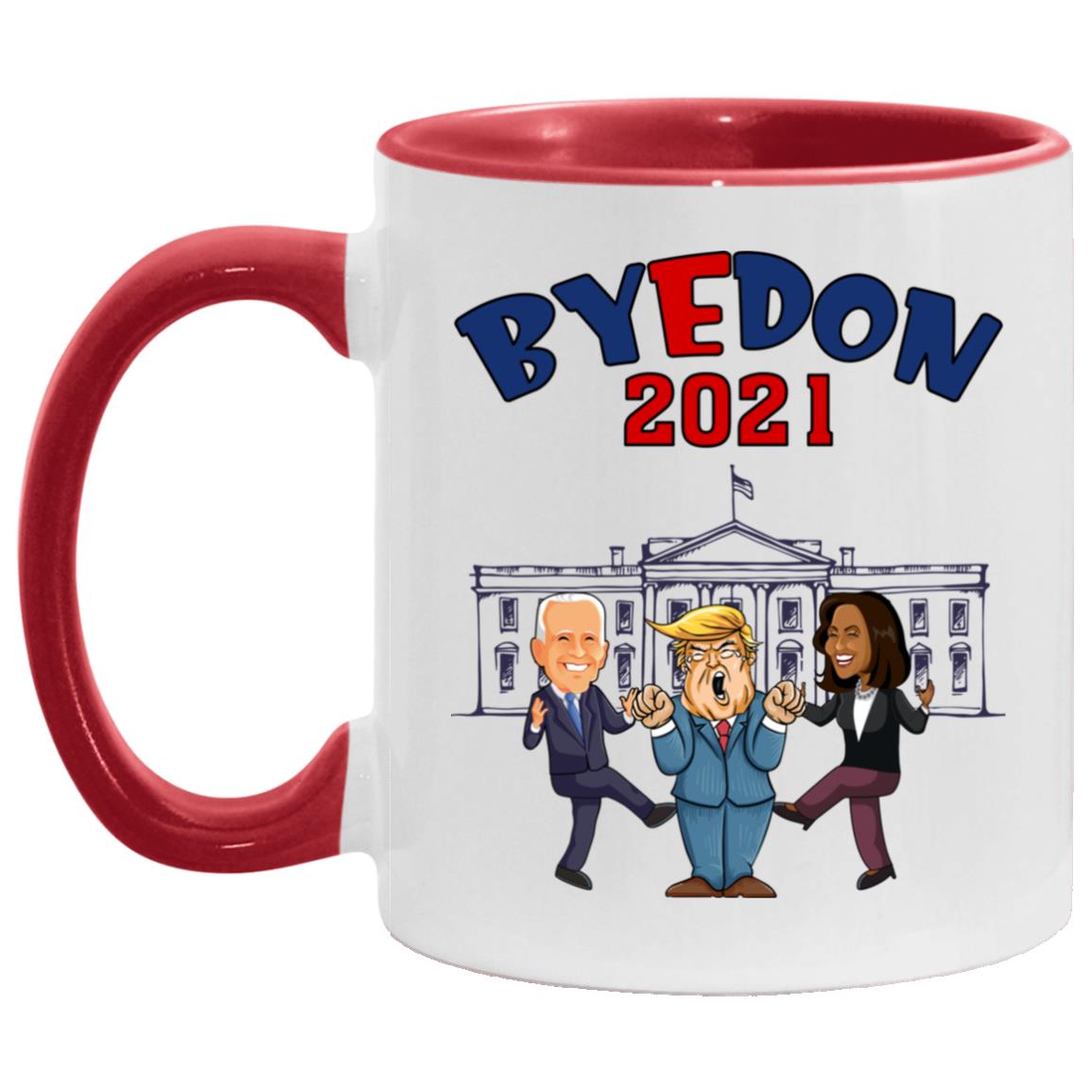 Byedon Accent Mug, White/Red, 11 oz. Accent Mug
