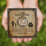 6Th. My Daughter Viking(5) Interlocking Hearts Necklace