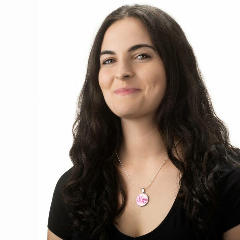 Stronger Than Cancer Circle Pendant Necklace - Cancer Awareness Necklace - Circle Luxury Necklace (Silver)