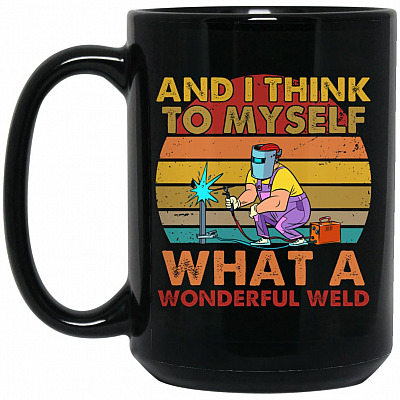 15 oz. Black Mug