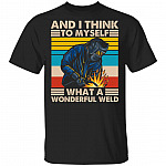 And I Think To Myself, Black, Unisex T-Shirt